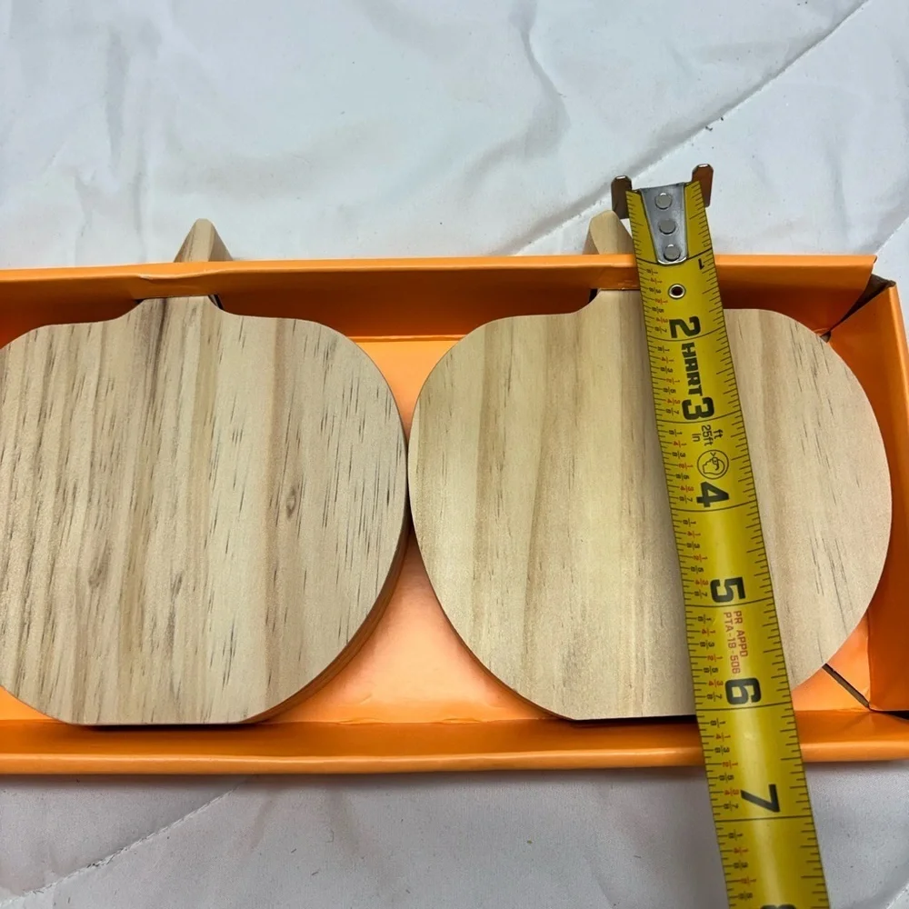 wooden pumpkins Set Of 2 unfinished Target Brands 2022 NIP